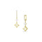 lemon yellow diamond and white diamond drop earrings with diamond-faced huggie hoop earwires<span class='visuallyhidden'>; shopping help at 323-404-2959.</span>